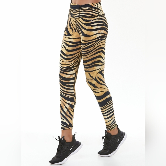 Zebra Print Women's Leggings - Picture 3 of 6